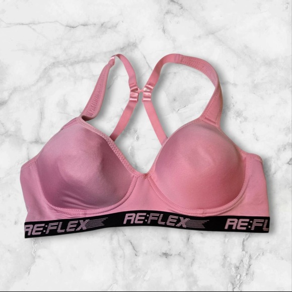Reflex Other - Reflex Sports Bra Bundle Pink Black Underwire Racerback Adjustable Straps Set 2